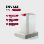 Garrafa en PEAD, capacidad 20 litros